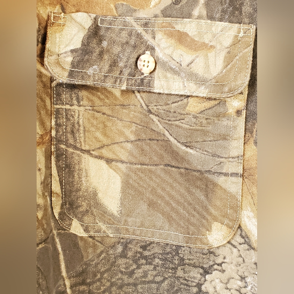 Wrangler Rugged Wear Heavyweight Realtree Hardwoods Camo Hunting Shirt XXL - Picture 6 of 12